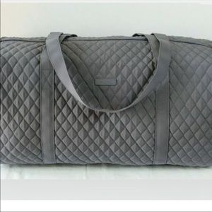 Vera Bradley Large Traveler Duffle Carbon Grey